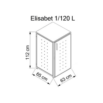 Mülltonnenbox <br /> ELISABET 1/120 L